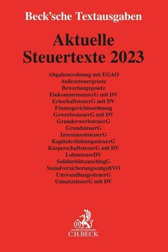 Aktuelle Steuertexte 2023