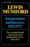 Interpretations & Forecasts 1922-1972