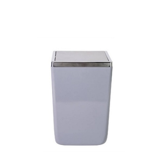 Odpad koš 6l hranatý šedý 17,5x17,5x26cm