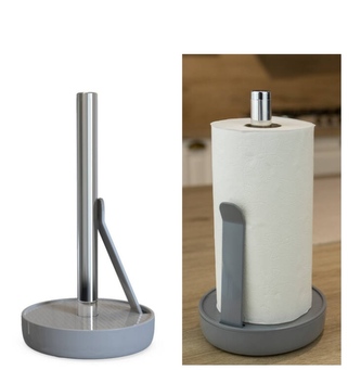 Držák na papír utěrky šedý 16,5x30cm