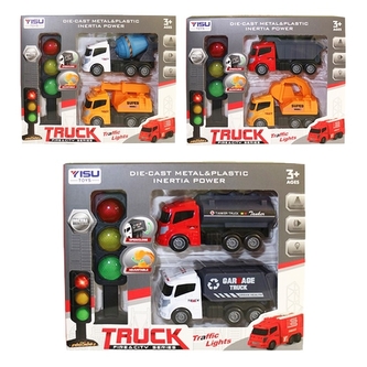 Auta stavební kovová  se semaforem