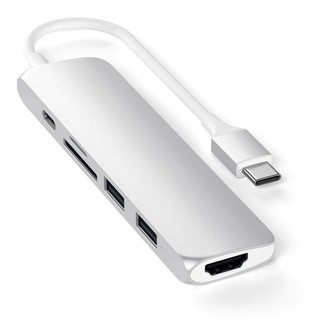 Satechi Slim Multimedia Adapter V2 stříbrná