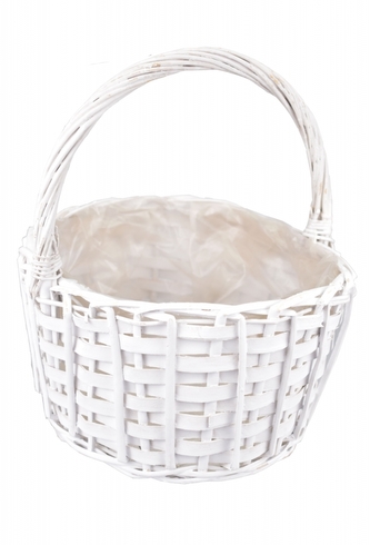 Proutěný koš s uchem 26x23x20 cm