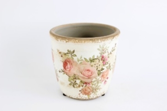 Keramický květináč Roses 13x14 cm