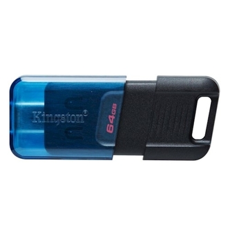 USB FLash Disk (PenDrive) Kingston 64GB, USB C, barva černá/modrá