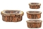 Květináč z kůry oválný sada 3 ks