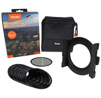 Rollei držák filtrů Rollei F:X Pro Filter Holder Kit 100mm / adap. kroužek 82mm / polarizační filtr 86mm / adaptér 52