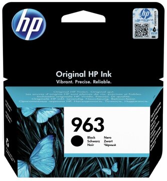 HP 963 Black Original Ink Cartridge (1,000 pages)