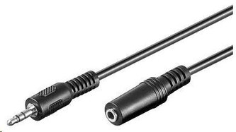 PREMIUMCORD Kabel audio 3,5mm Jack - Jack prodlužovací  3m (M/F, stereo)