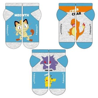 SADA 3 KS PONOŽKY POKÉMON - velikost 35-38