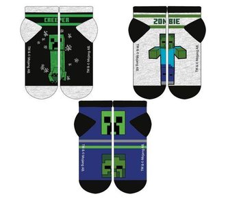 SADA 3 KS PONOŽKY MINECRAFT - velikost 31-34