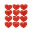 SAMOLEPKY FLITROVÁ SRDCE 12 KS, 3X3.5 CM