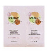 Inebrya Ice Cream Curly Plus Curl Shampoo 15 ml + Curl Mask 15 ml