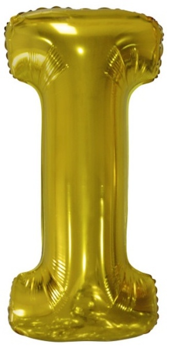 Foliové písmeno I zlaté 100 cm - Amscan