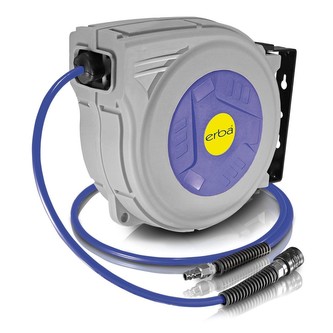 Vzduchová hadice samonavíjecí s autostopem 15 m + 1,5 m / 6,5 x 10 mm