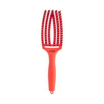 Olivia Garden Antistatický kartáč na vlasy FingerBrush Medium Neon Orange woman