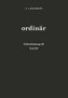 ordinär