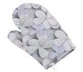 Kuchyňská chňapka - šedý květ - chňapka 28x18 cm