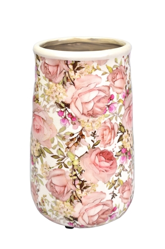 Keramická váza Roses 23x14,5 cm