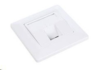 Solarix Zásuvka modulární pro 1 keystone pod omítku bílá SX9-1-0-WH