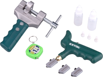 EXTOL PREMIUM řezač/lamač skla a obkladaček, sada 6ks s karbid. nástroji