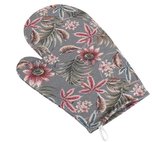 Kuchyňská chňapka - mučenka - šedá, vínová - chňapka 28x18 cm