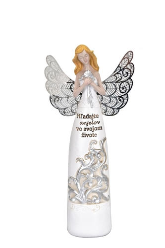 (SK) Anjel s nápisom 21 cm M