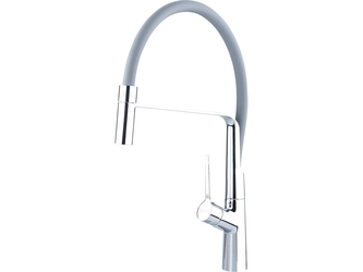 BALLETTO baterie umyvadlová, stojánková s flexibilním ramínkem, 25mm, šedá