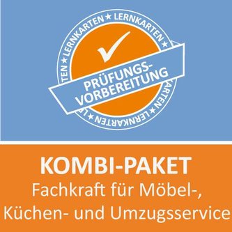 AzubiShop24.de. Kombi-Paket Fachkraft für Möbel-, Küchen- und Umzugsservice Lernkarten