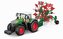 Bburago 10cm Farm Traktor na setrvačník s vlečkou Fendt 1050 Vario