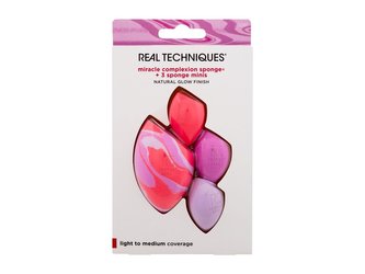 Real Techniques Miracle Complexion Sponge houbička na make-up Miracle Complexion Sponge 1 ks + mini houbička Miracle Complexion Sponge 3 ks