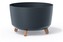 Květináč GRACIA STANDARD ECO WOODS antracit 28,5 cm