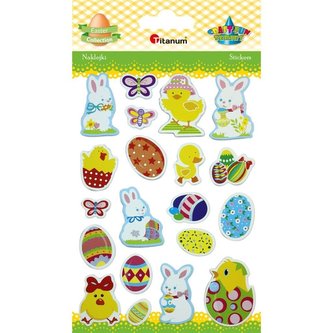 Naklejki wypukłe Wielkanoc 20szt