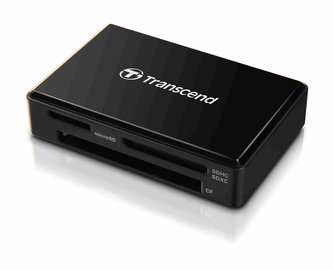TRANSCEND Card Reader F8 + USB kabel, USB 3.0, Black