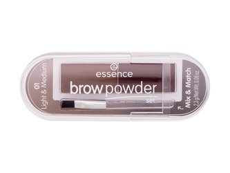 Essence Brow Powder Pudr na obočí Set 2,3 g 01 Light & Medium pro ženy