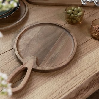 Kulaté servírovací prkénko | ACACIA | 35 x 25 cm | ALL 838694