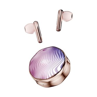 QCY - T21 FairyBuds bezdrátová sluchátka s dobíjecím boxem, rosegold