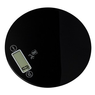 Váha kuchyňská digitální kulatá 5 kg Black Silver Collection