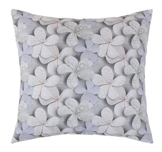 Povláček DITA - šedý květ - 45x45 cm