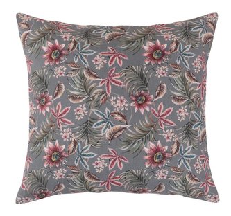 Povláček DITA - mučenka - šedá, růžová - 45x45 cm