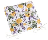 Sedák DITA prošívaný - pomeranč - oranžová, zelená, fialová - 40x40 cm, prošívaný