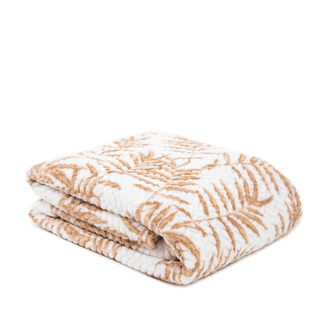 Deka | BLOS | v béžových listech | 150x200 cm | SS23 840024