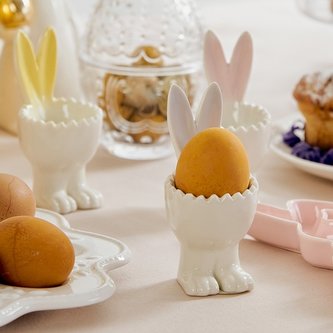 Kalíšek na vejce | MINA | s fialovýma ušima | 6x5x11cm | ES23 845227