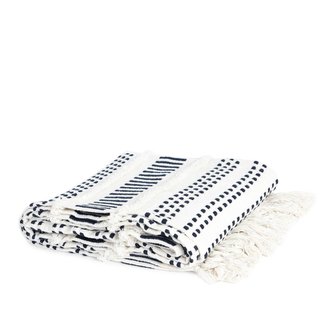 Pléd - deka | PARAT |bavlna v tmavě modrém prošívání | 130x170 | SS23 840062