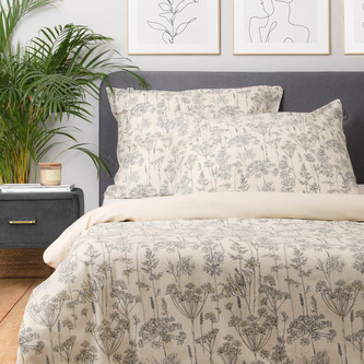 Povlečení 100% bavlna | POSSA | béžová | 200x220 cm | AW22