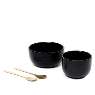 Misky | DOWAN | keramika se zlatou lžičkou | 2 ks | ALL 841472