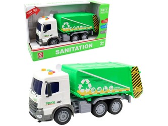 Auto popeláři na setrvačník, na baterie, se světlem a zvukem, 25 x 8 x 14 cm