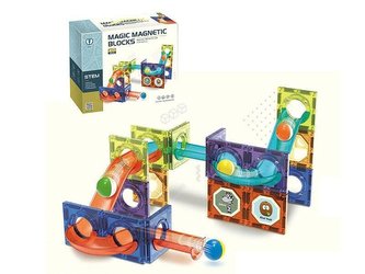Klocki magnetyczne 40 el. Zjeżdżalnia