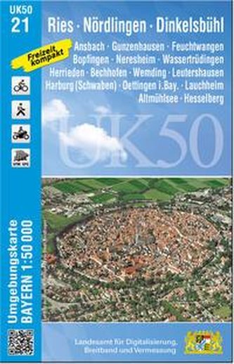 UK50-21 Ries, Nördlingen, Dinkelsbühl
