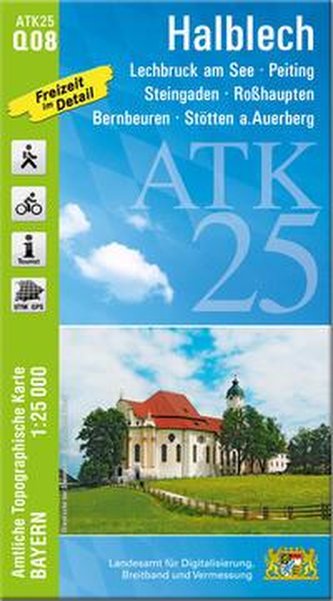 ATK25-Q08 Halblech (Amtliche Topographische Karte 1:25000)